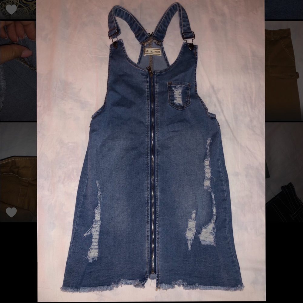 Overall Denim Dress